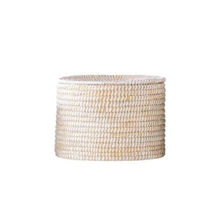 Woven Seagrass Basket w/ Lid