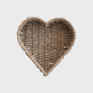 Hand Woven Seagrass Heart
