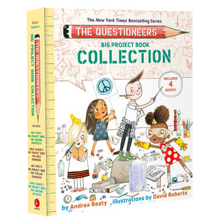 The Questioneers Big Project Collection book cover with kids exploring a classroom