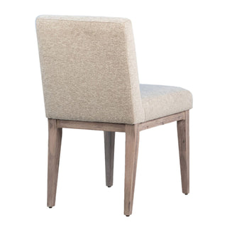 Daisy dining chair beautifully made with acacia wood and cotton blend fabric.