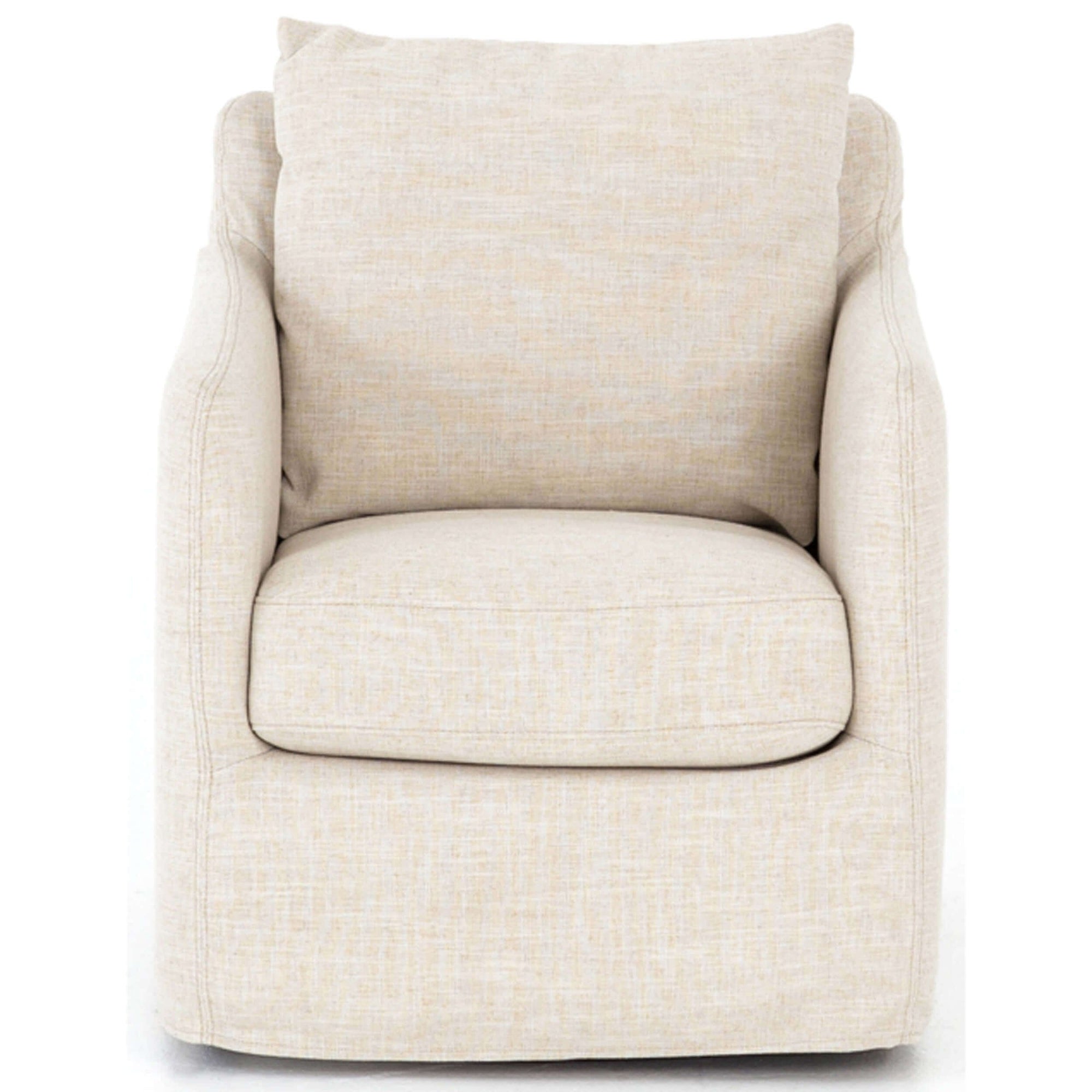 Banks Swivel Chair - Cambric Ivory