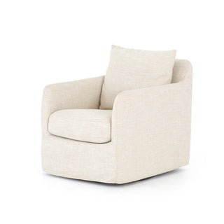 Banks Swivel Chair - Cambric Ivory