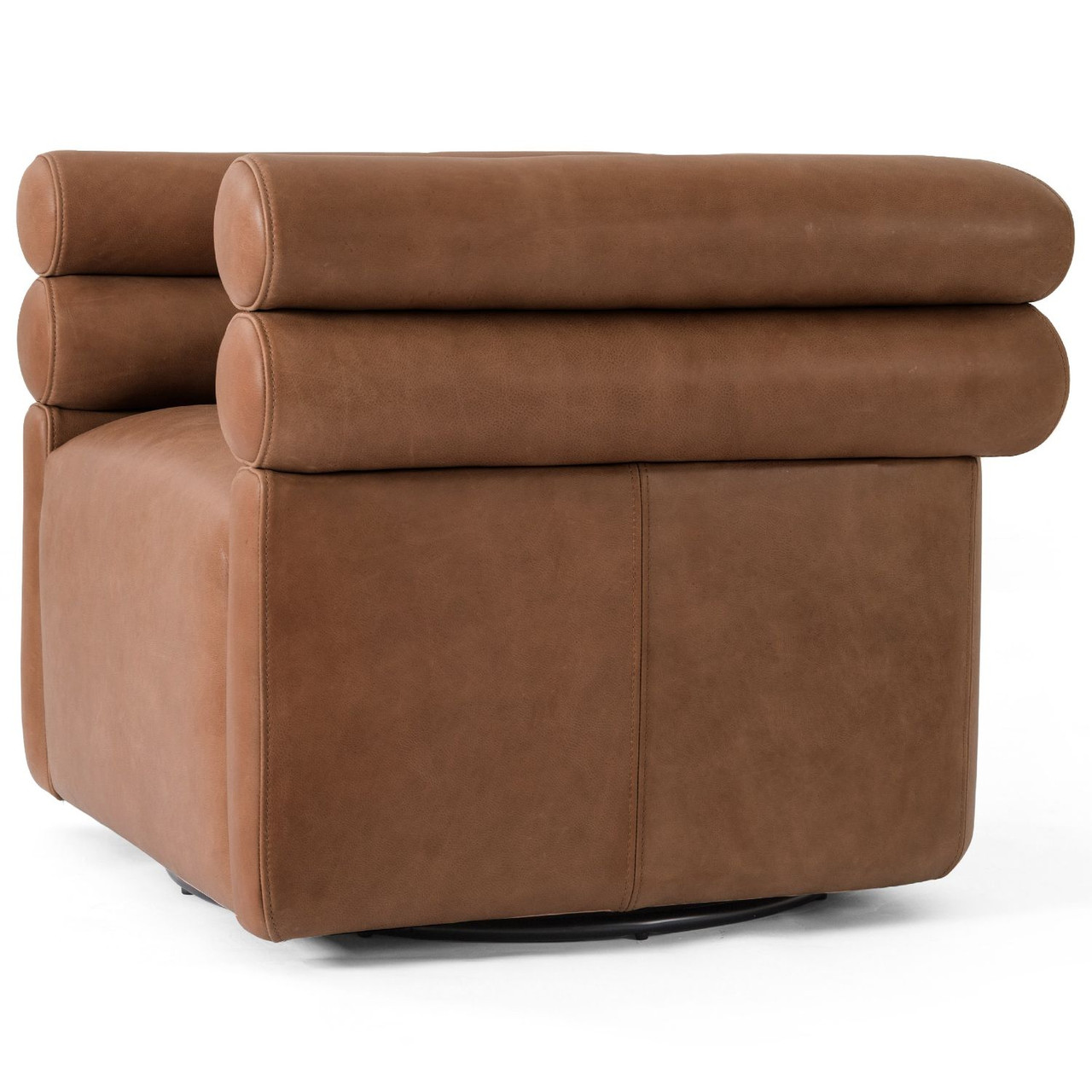 Evie Swivel Chair - Palermo Cognac