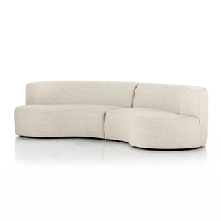 Opal Outdoor 2-Piece Curved Sectional - Faye Sand