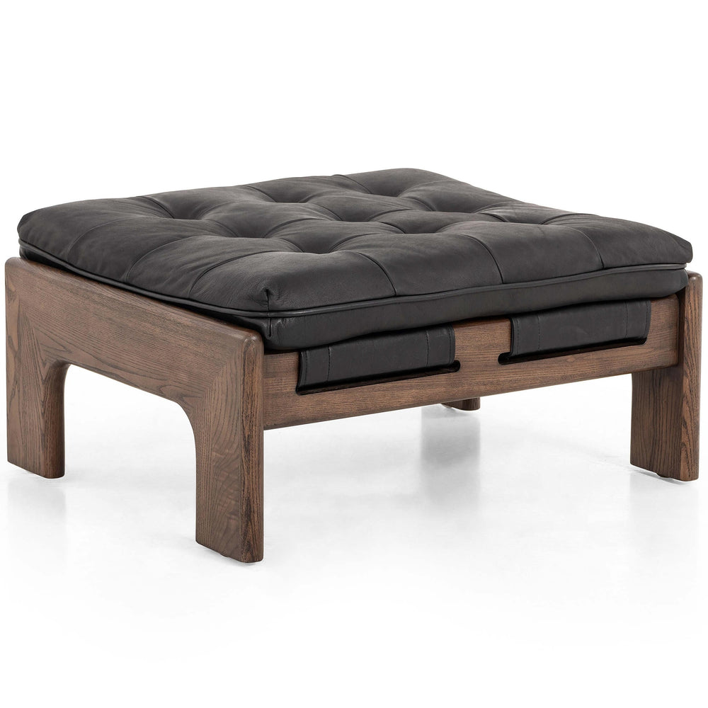 Halston Ottoman - Heirloom Black