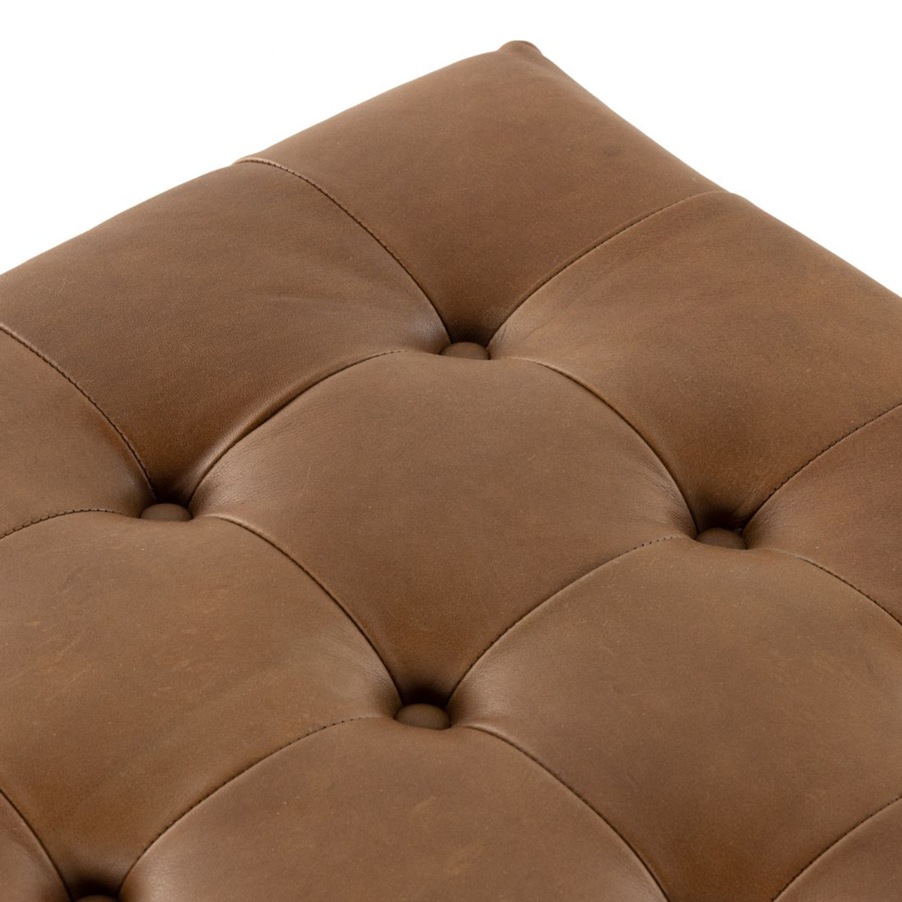 Halston Ottoman - Heirloom Sienna