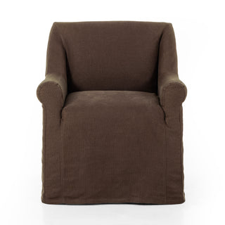 Bridges Slipcover Dining Chair - Brussels Coffee