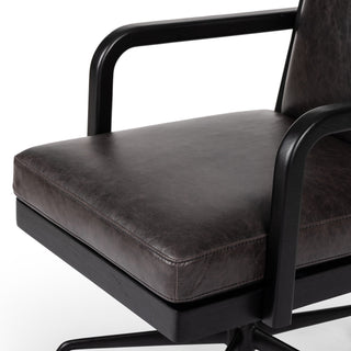 Lacey Desk Chair - Brushed Ebony