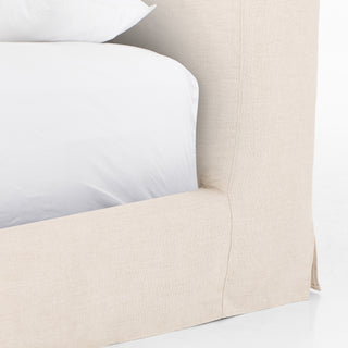 Aidan Slipcover Bed - Brussels Natural