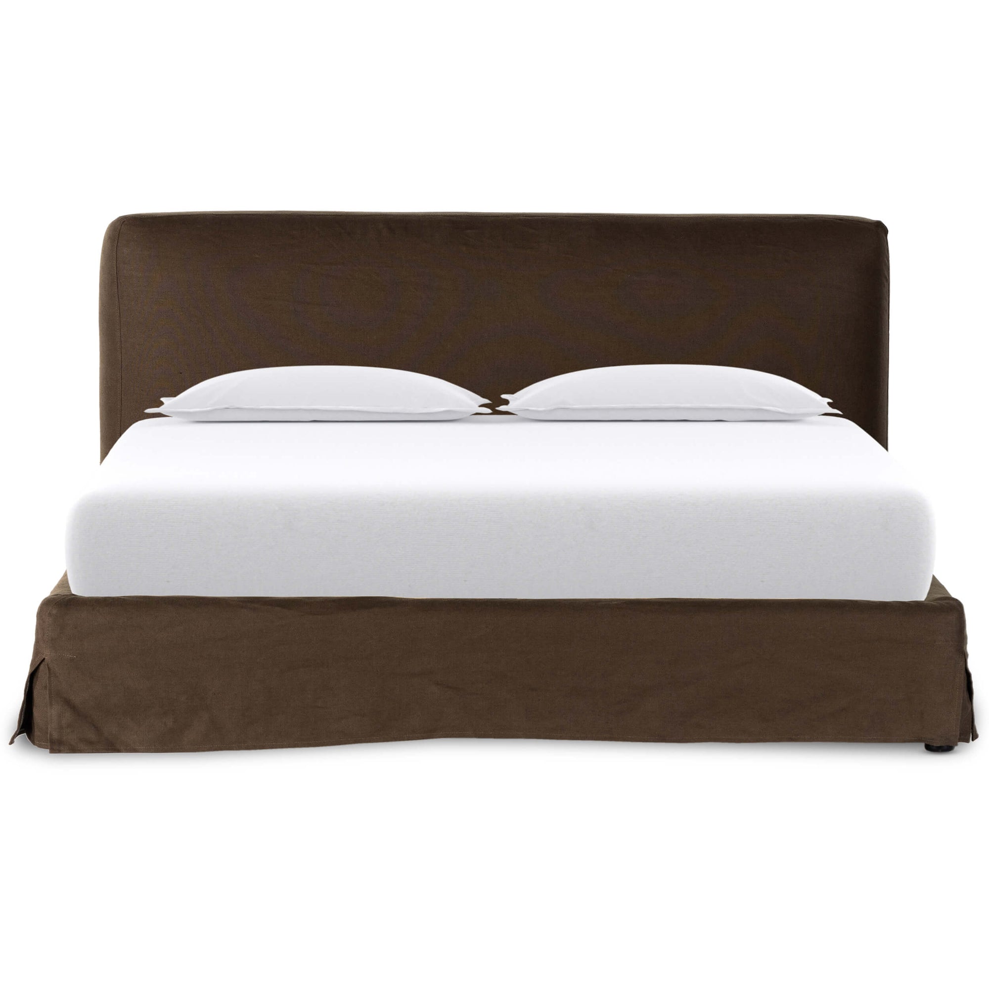 Aidan Slipcover Bed - Brussels Coffee