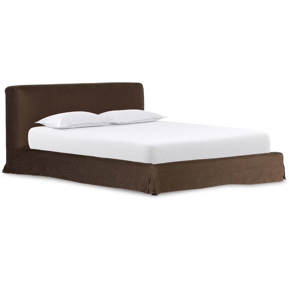 Aidan Slipcover Bed - Brussels Coffee
