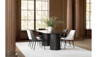 Povera Oval Dining Table - Black