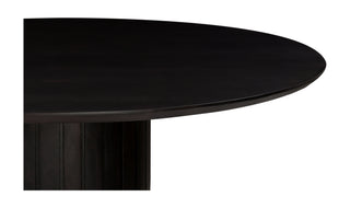 Povera Round Dining Table - Black