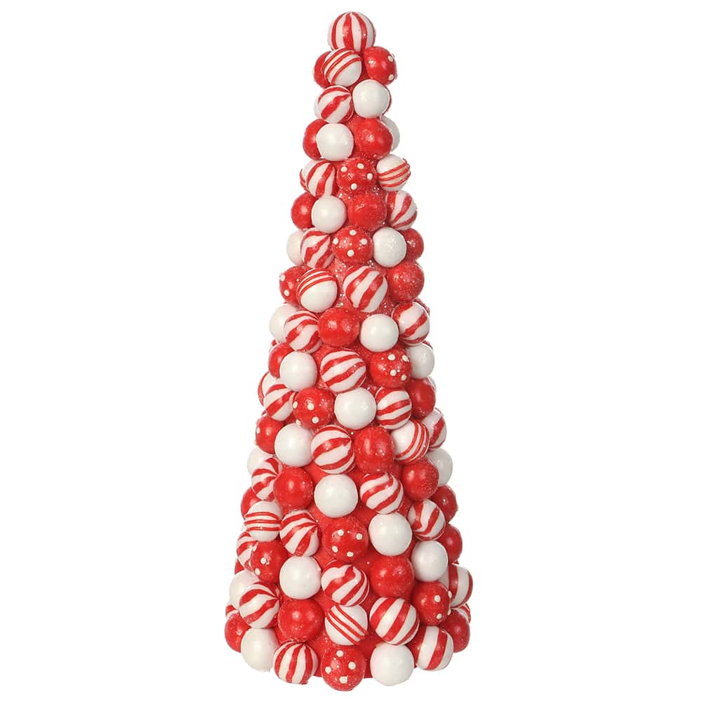Peppermint Candy Cone Topiary
