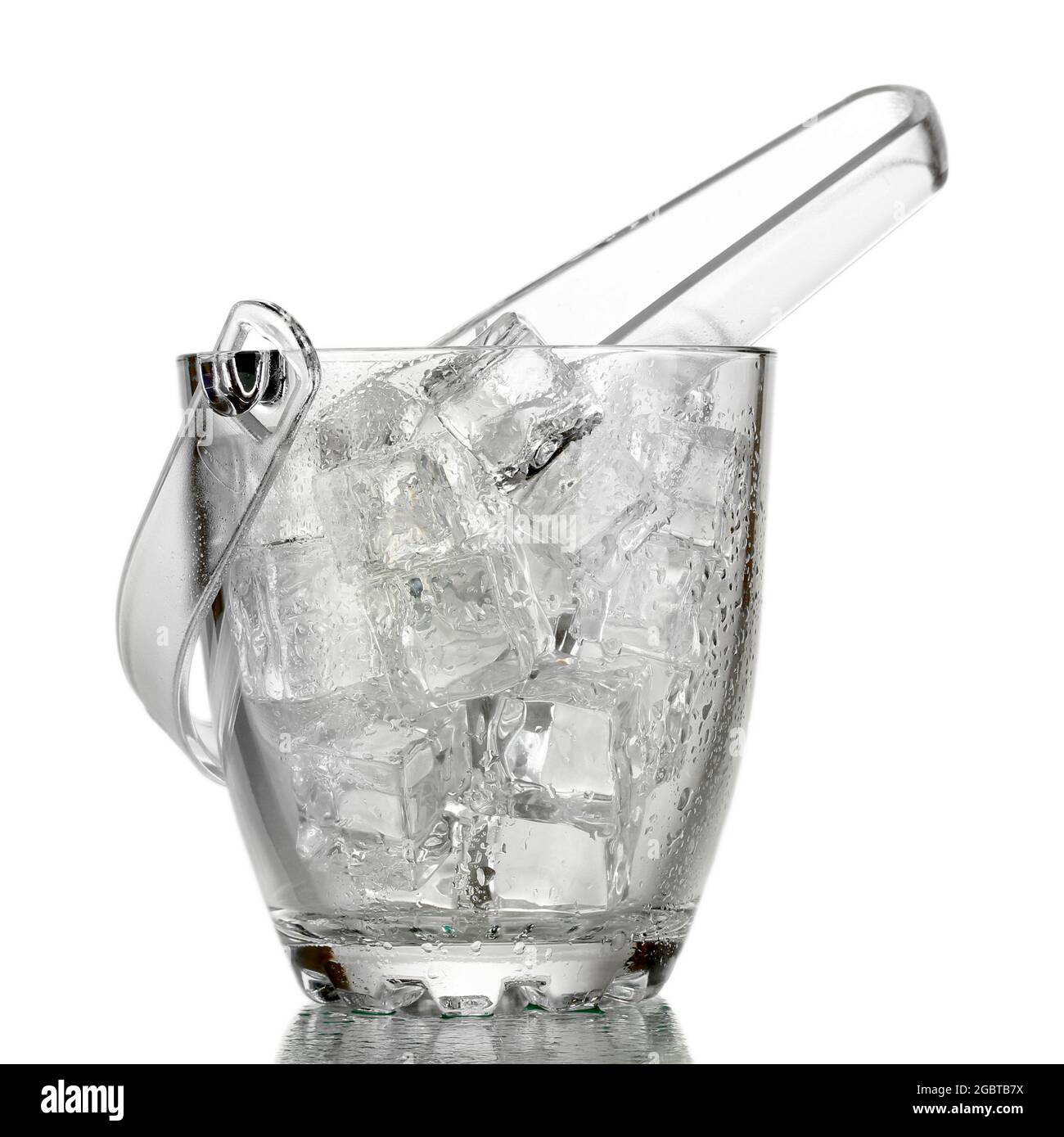 The Byblos Glass Ice Bucket & wine cooler that is made of glass with rattan handle. Chill your favorite wine or champagne inside our clear glass with a rattan handle ice bucket.