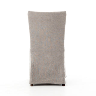 Vista Slipcover Dining Chair - Heather Twill Carbon