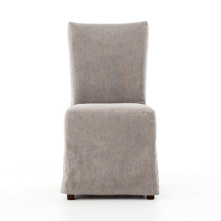 Vista Slipcover Dining Chair - Heather Twill Carbon