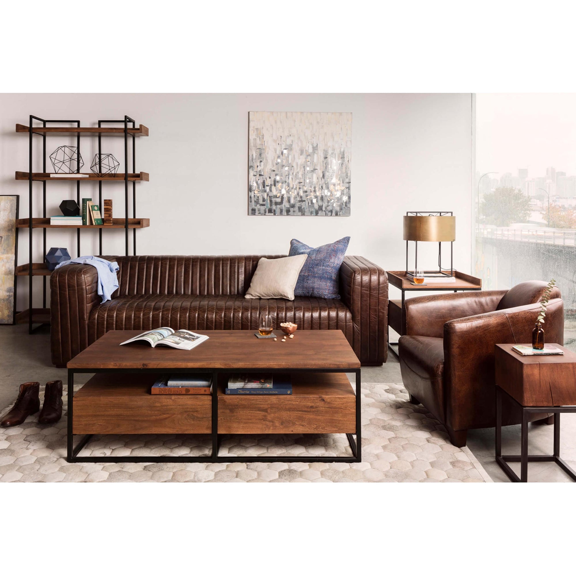 Castle Sofa - Brown