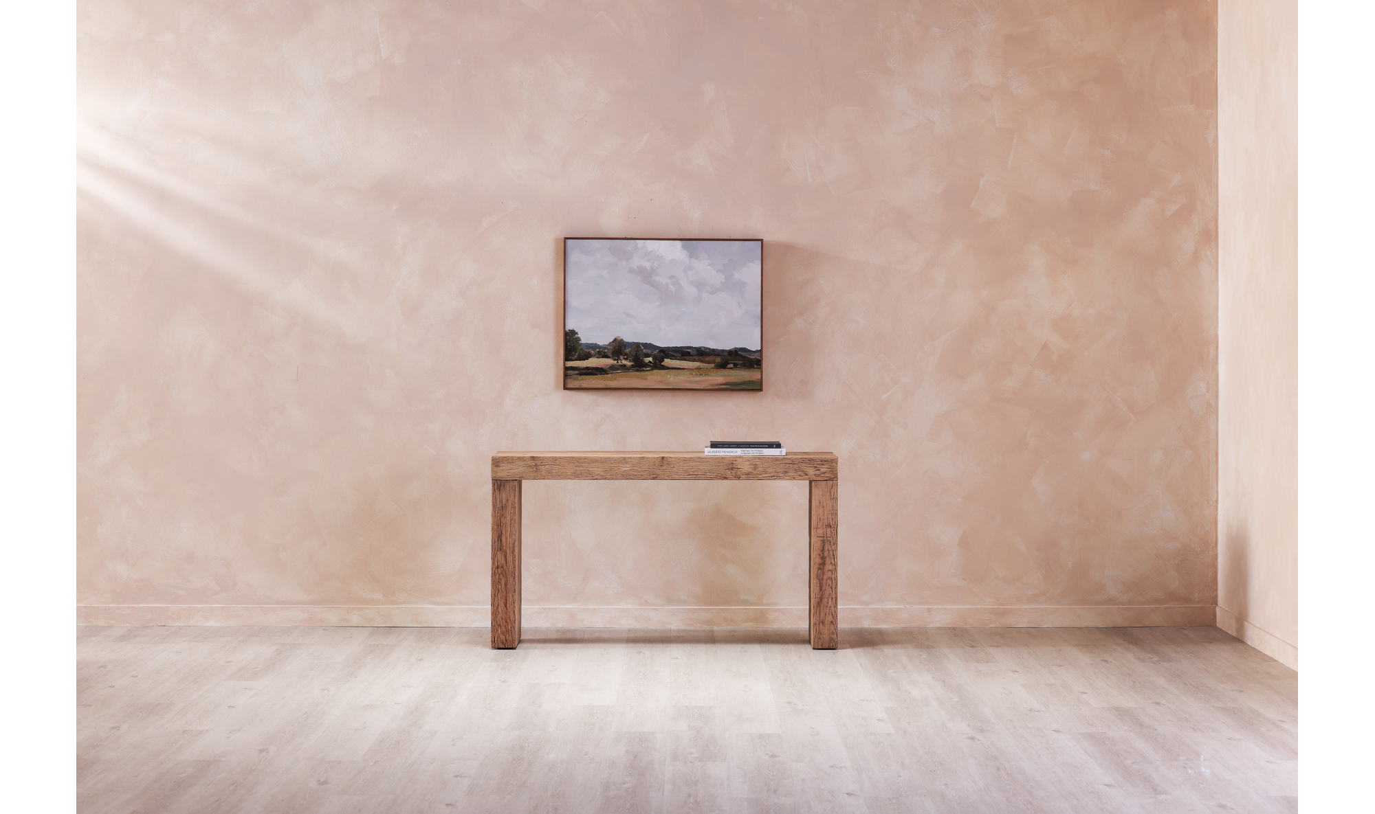 Evander Console - Natural Oak