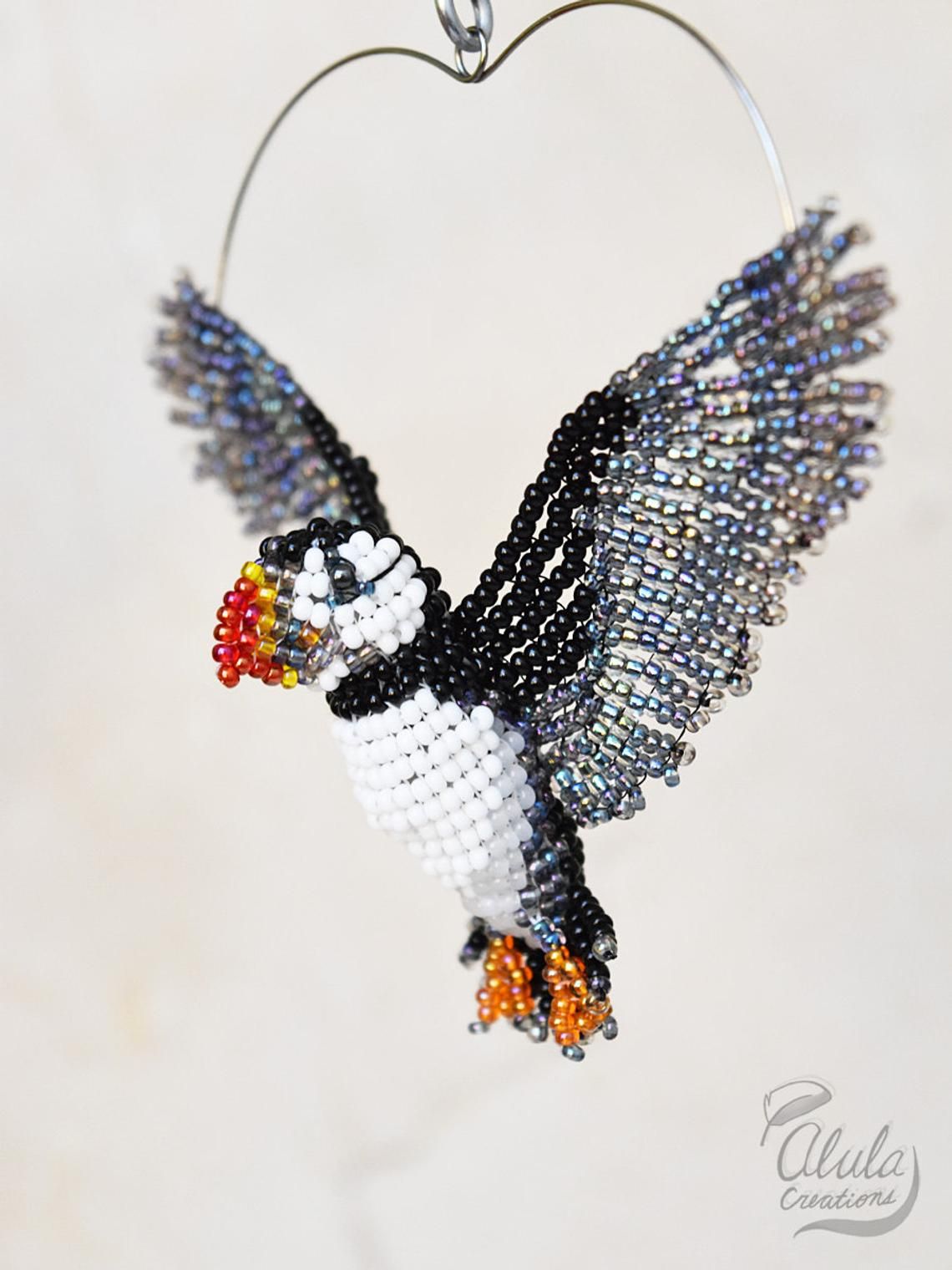 Beaded Bird Ornament