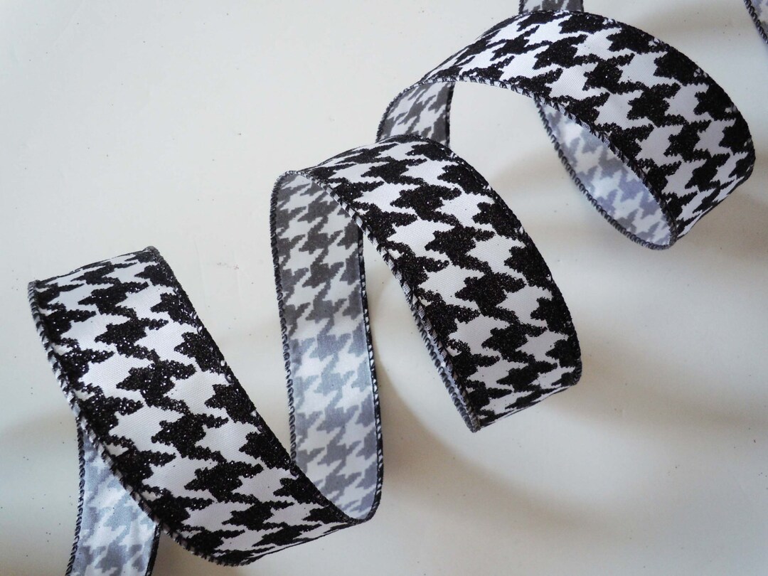 Houndstooth Taffeta Ribbon