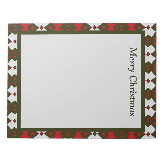Very Merry Christmas Large Notepad