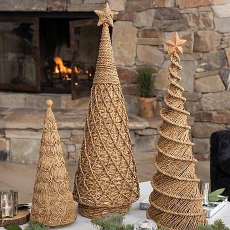 Hand Woven Wicker Tree