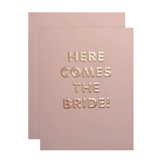 Here Comes The Bride Wedding Card