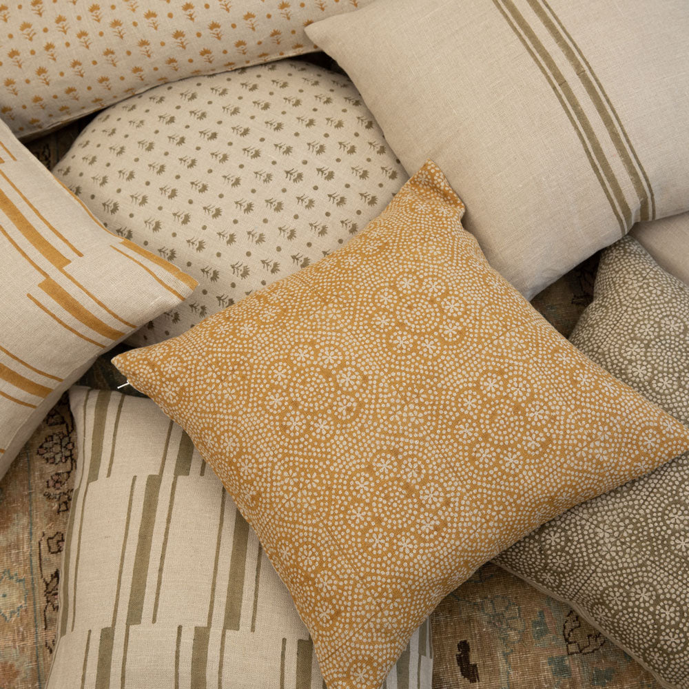 Pistachio Solid Linen Pillow