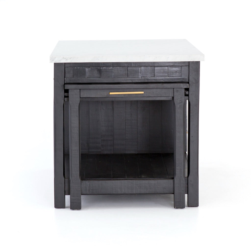Ian Kitchen Island - Black Acacia