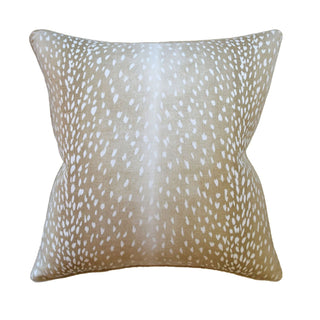 Doe Fawn Linen Pillow 22"x22"