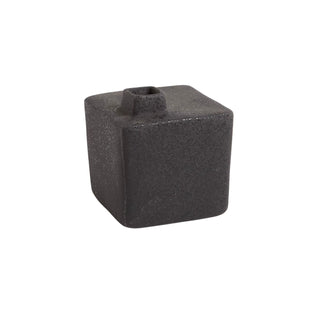 Square Chimney Vase  - Small Black