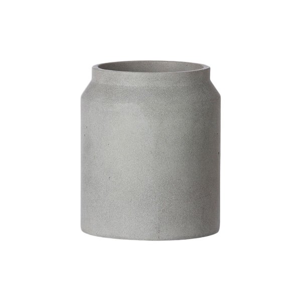 Grey Cement Pot - Medium