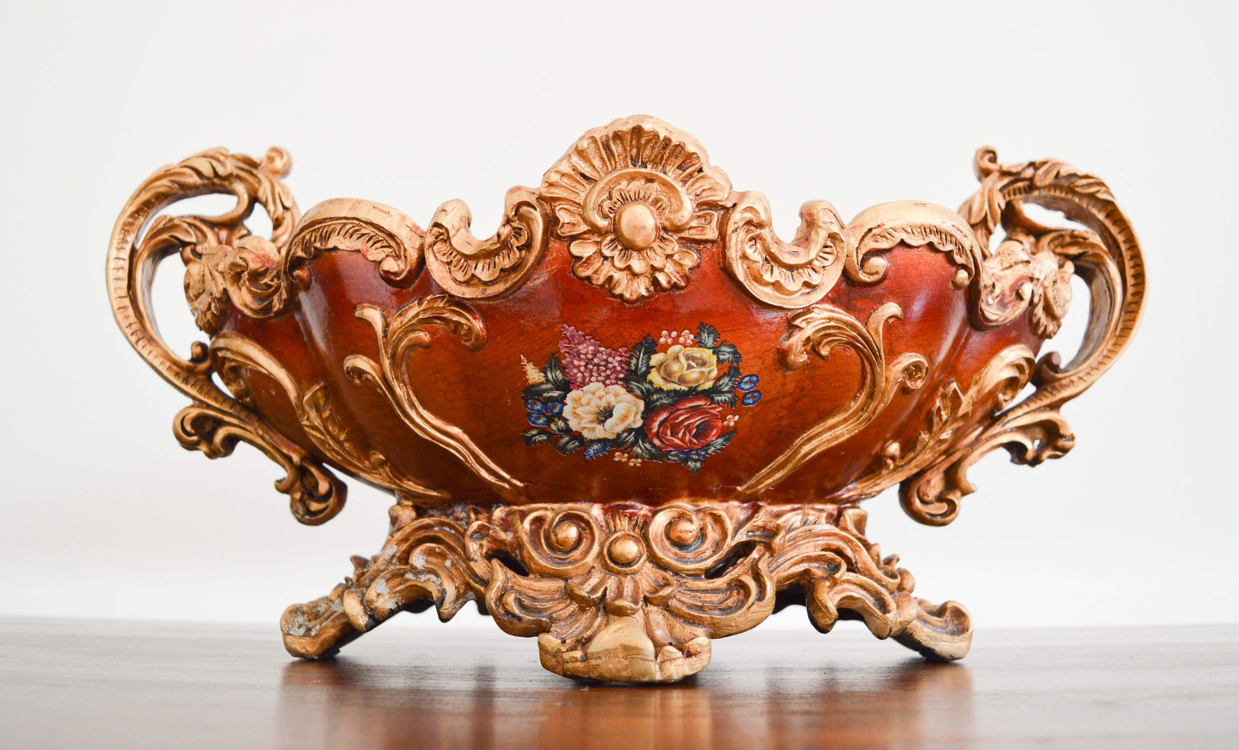 Gold Resin Fruit Ornament