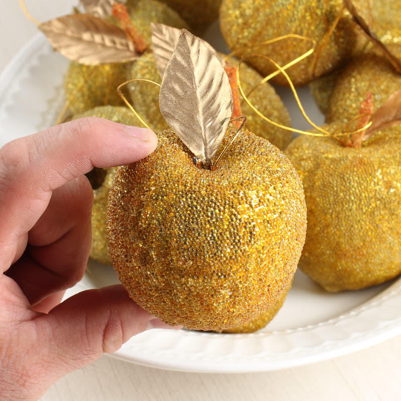 Gold Resin Fruit Ornament