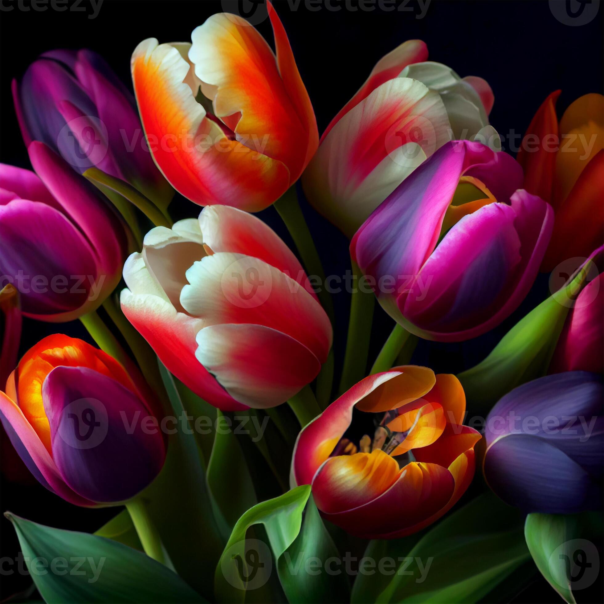 Multi Color Tulip Bouquet