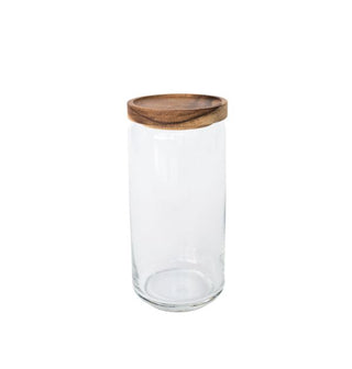 Glass Container w/ Acacia Lid