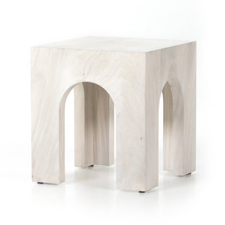 Fausto End Table - Bleached Guanacaste