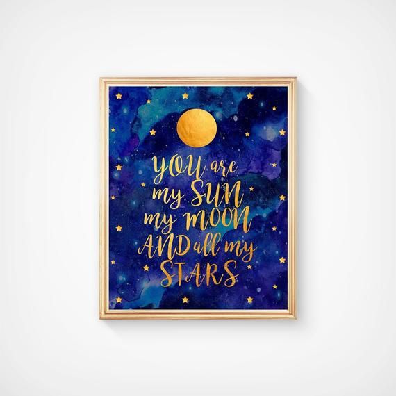 My Sun, My Moon Art Poster