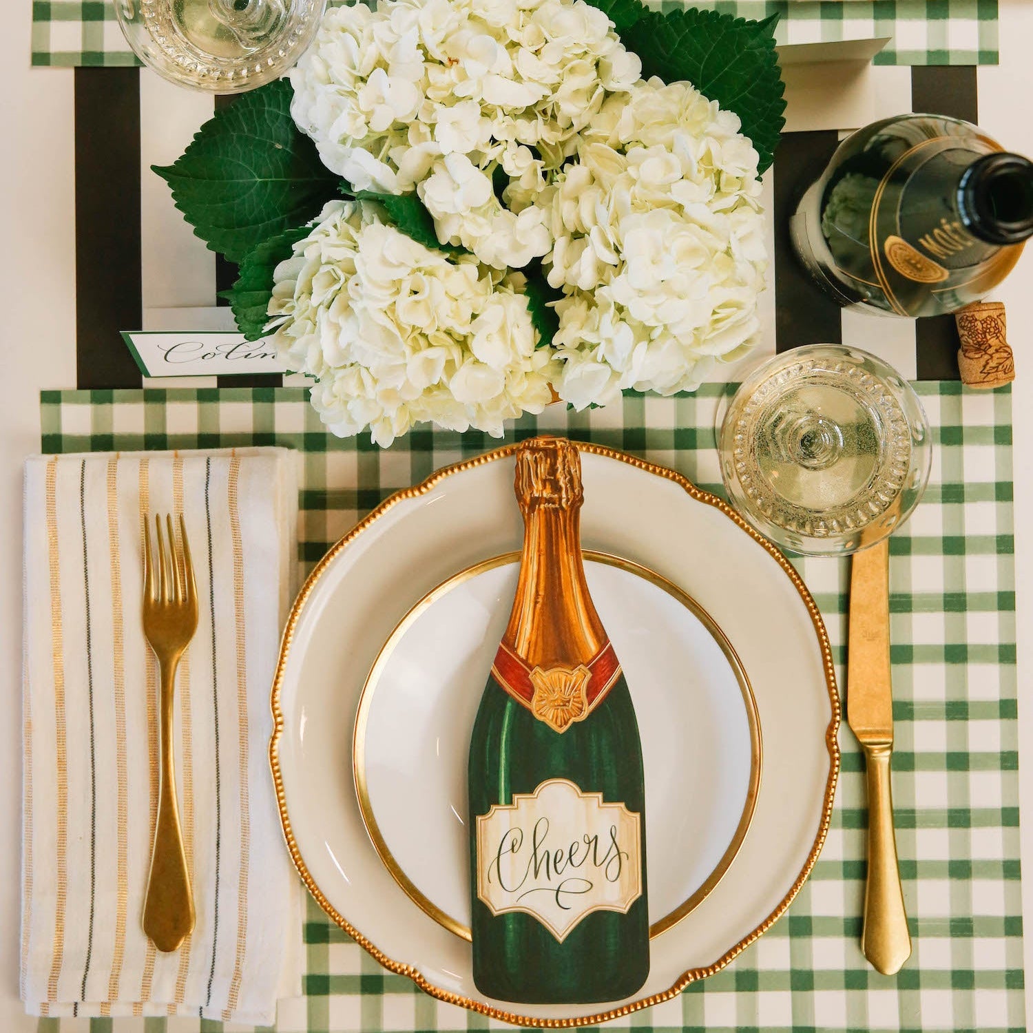 Painted Check Placemat