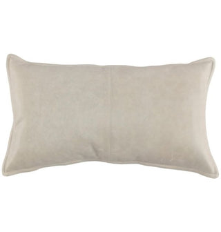SLD Leather Pillow - Mumford Grey (14"x26")