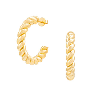 Lo Rope Hoops: Gold Plated