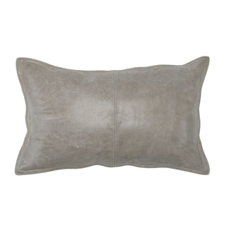 SLD Leather Pillow - Pike Grey (14"x26")