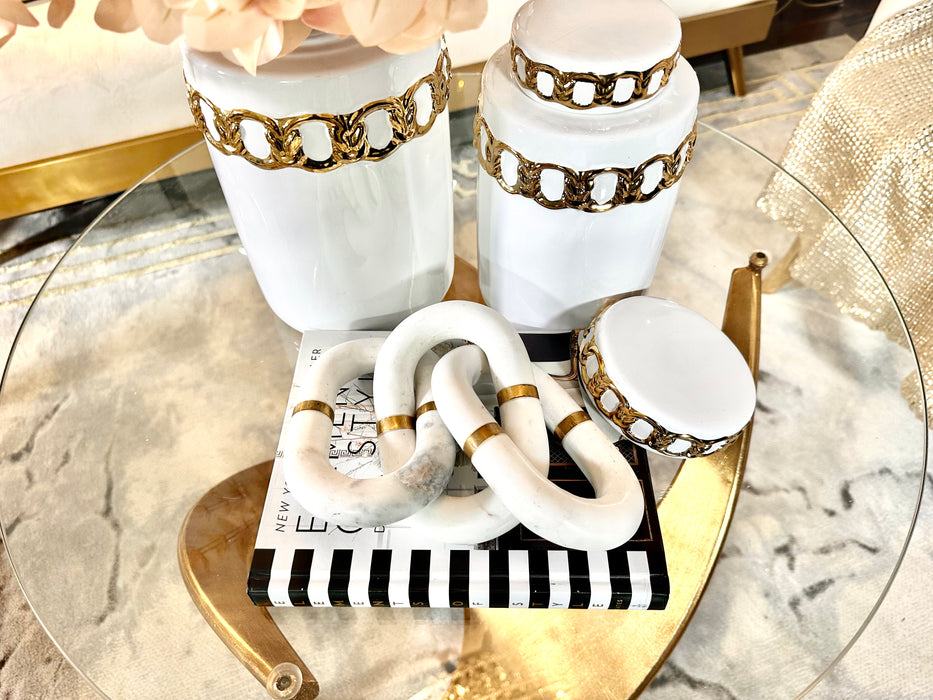 White Marble Chain Link