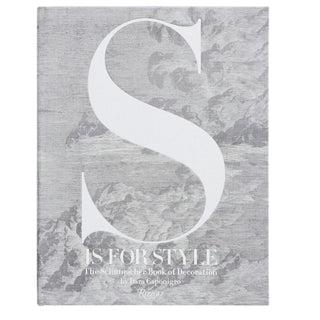 S is for Style book cover with gray clouds in background.