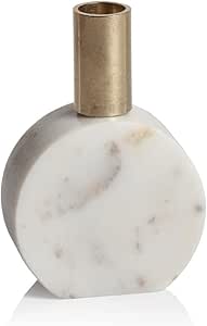 Marikina White Marble Candle Holder