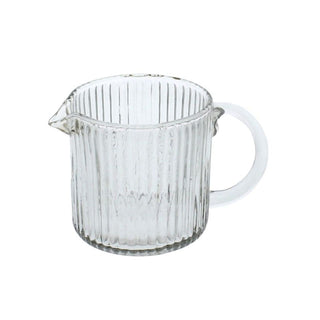 Glass Pitcher-Ribbed