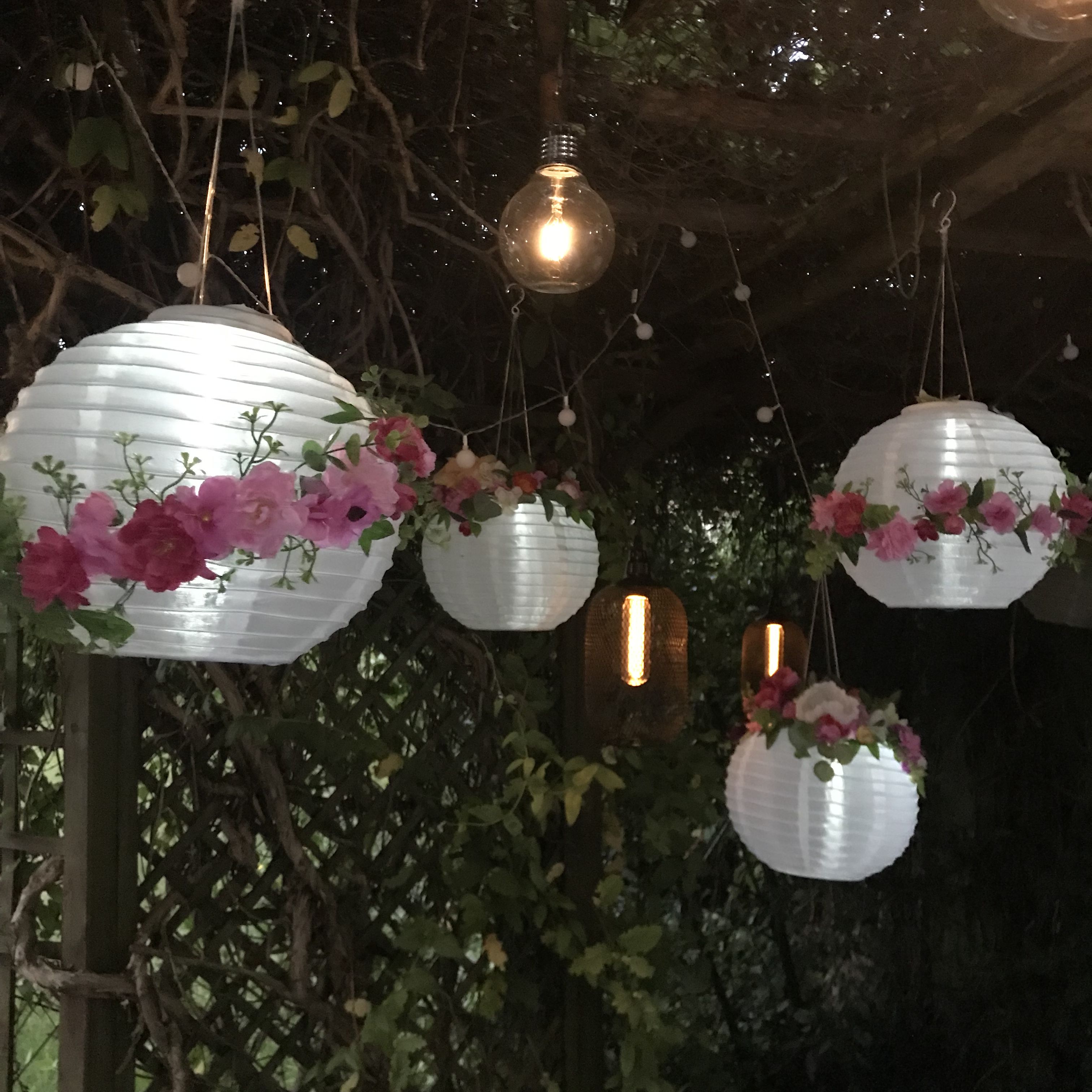 Floral Paper Lantern-3pk