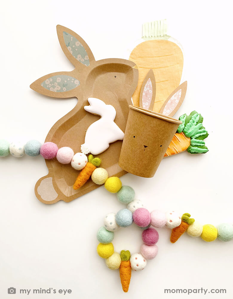 Kraft Bunny Paper Plates