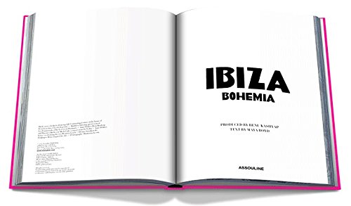 Ibiza Bohemia book cover with bright fuchsia background and one maroon plant on bottom.